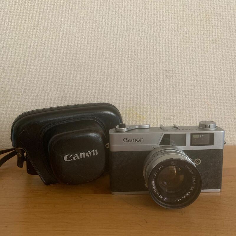 Canon キャノン Canonet S CANON LENS SE 45mm 1:1.7 フィルムカメラ ケース付き ※動作未確認 1