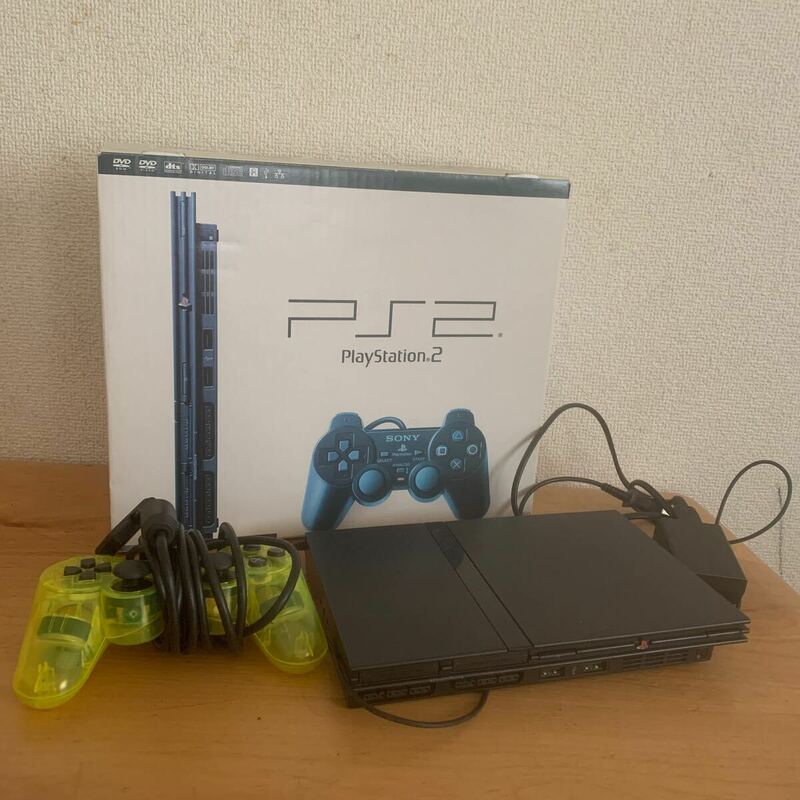 SONY ソニー PlayStation2 PS2 SCPH-70000CB チャコールブラック 箱あり コントローラー付 ※動作未確認