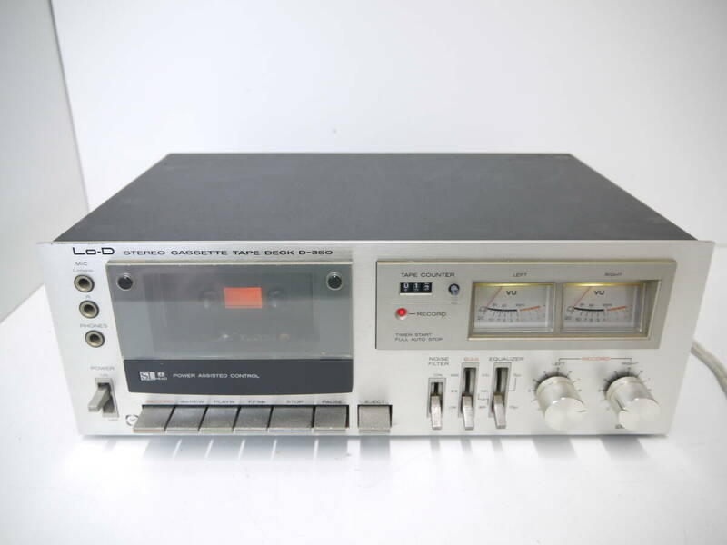 683 Lo-D D-350 ヒタチ カセットデッキ カセットプレーヤー オーディオ機器 現状品