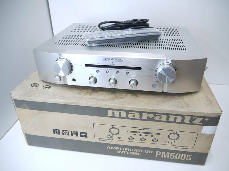 735 marantz PM5005 マランツ プリメインアンプ アンプ リモコン RC002PMCD/箱付 本体美品 