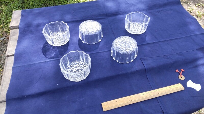 昭和レトロ プレスガラス 小鉢 5客