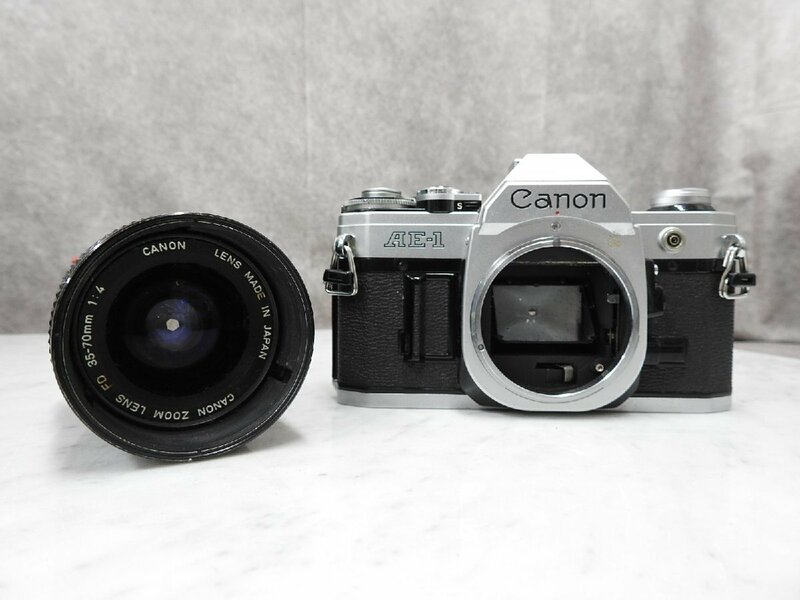 〇 Canon AE-1 キヤノン FD 35-70mm 1:4 フィルムカメラ 一眼レフ　〇現状品〇