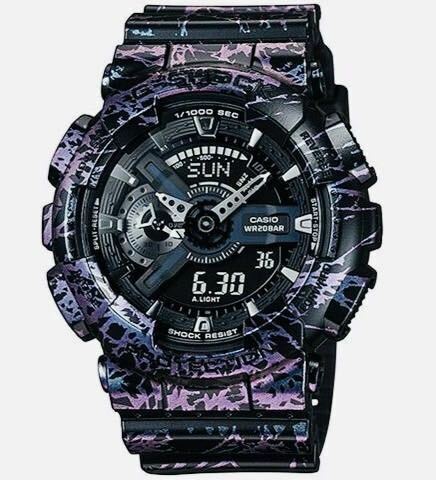 【電池交換済】G-SHOCK Gショック ポーラライズドマーブルシリーズ GA-110PM-1AJF