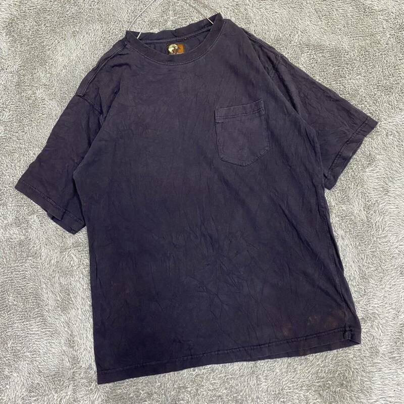 US古着 VINTAGE ヴィンテージ open range Tシャツ 半袖カットソー 無地 サイズM ブラック 黒 メンズ トップス 最落なし （M19）