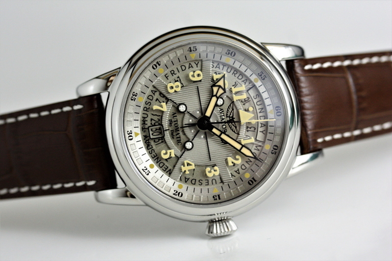 世界限定950本 ロシアのAVIATOR アビエーター DOUGLAS DAY DATE MECA-41 ダグラス・デイデイト 自動巻き腕時計V.3.36.0.286.4価格196,900円