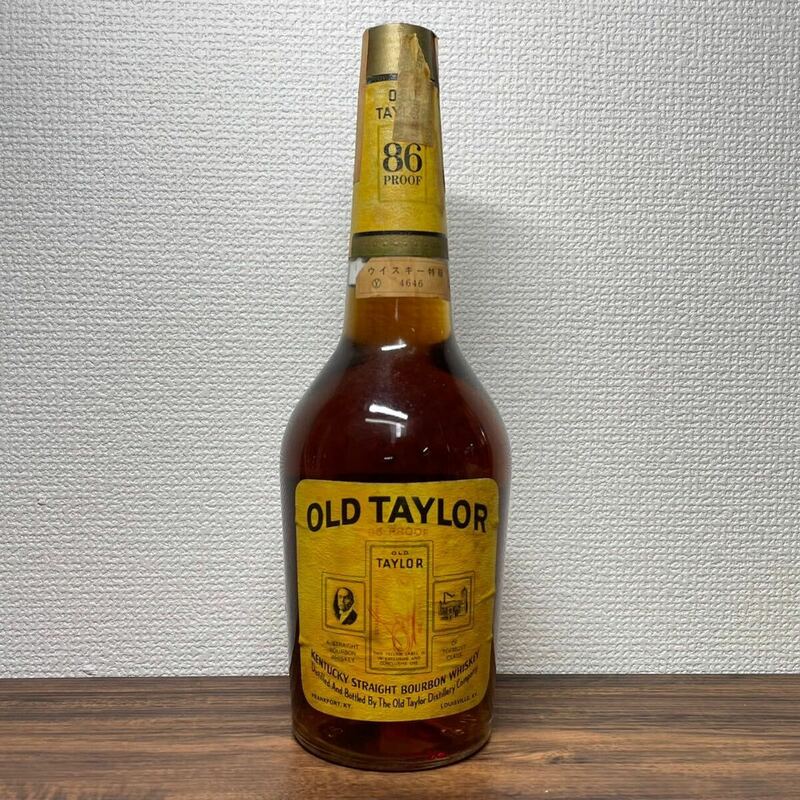 【未開栓】古酒　OLD TAYLOR　6年　SINCE 1868　KENTUCKY STARIGHT BOURBON WHISKEY　オールドテイラー　43％　750ml