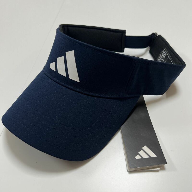 ★アディダス ゴルフ ADIDAS GOLF 新品 メンズ ゴルフツアーバイザー キャップ 帽子 CAP サンバイザー 57-60cm 紺[HT3330-5760]七 ★QWER