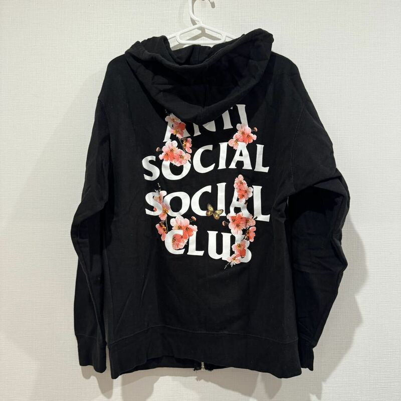 1000円スタート！Anti Social Social Club (アンチソーシャルソーシャルクラブ)ジップアップ　パーカー　Sサイズ