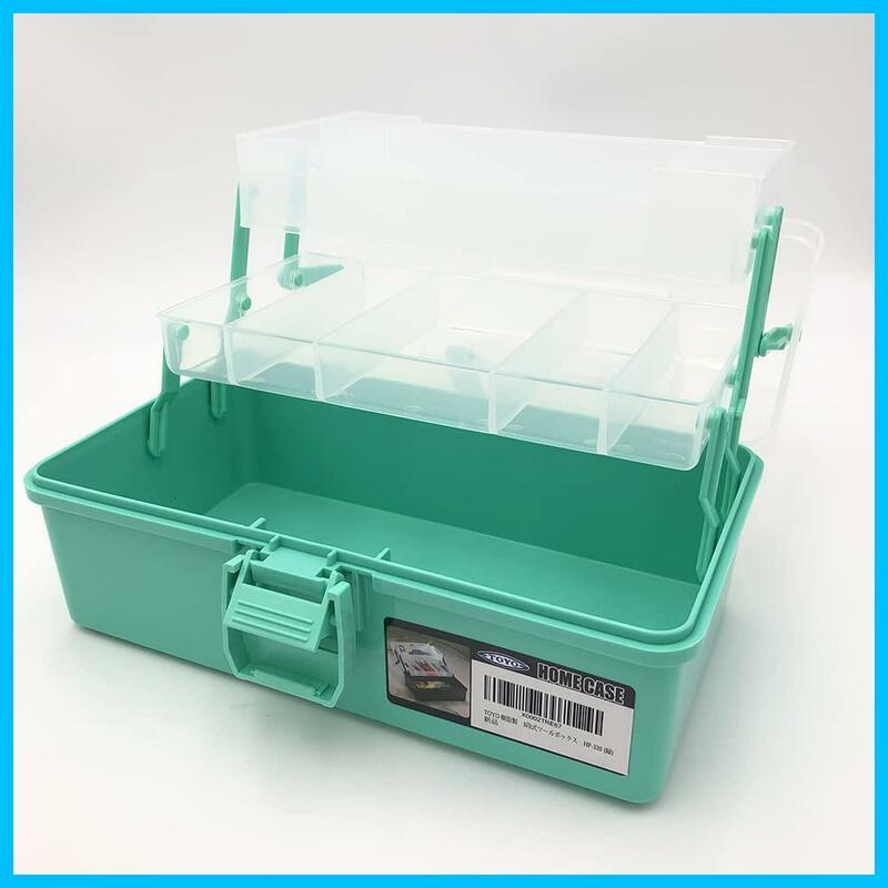 【特価商品】TOYO 樹脂製 3段式ツールボックス HP-320 (緑)