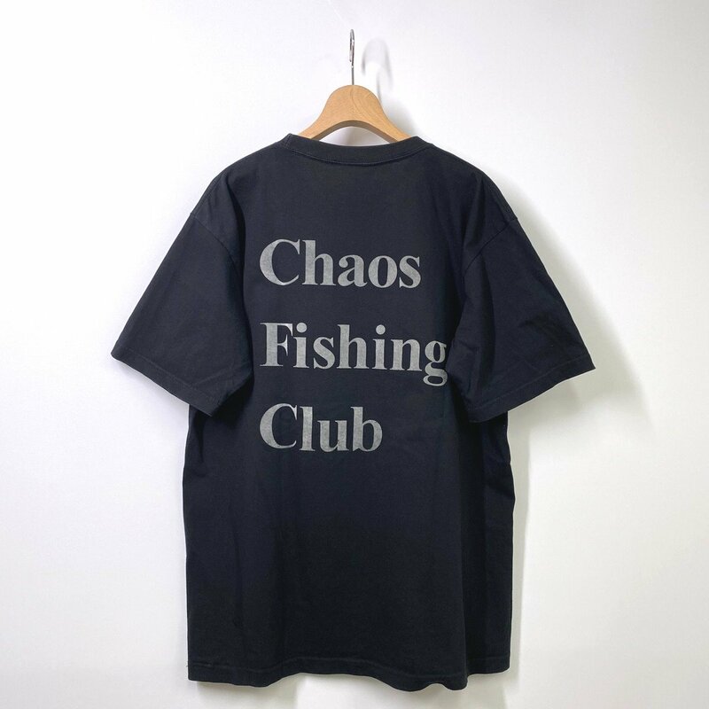 Chaos Fishing Club カオスフィッシングクラブ 半袖ロゴTシャツ L ブラック 黒