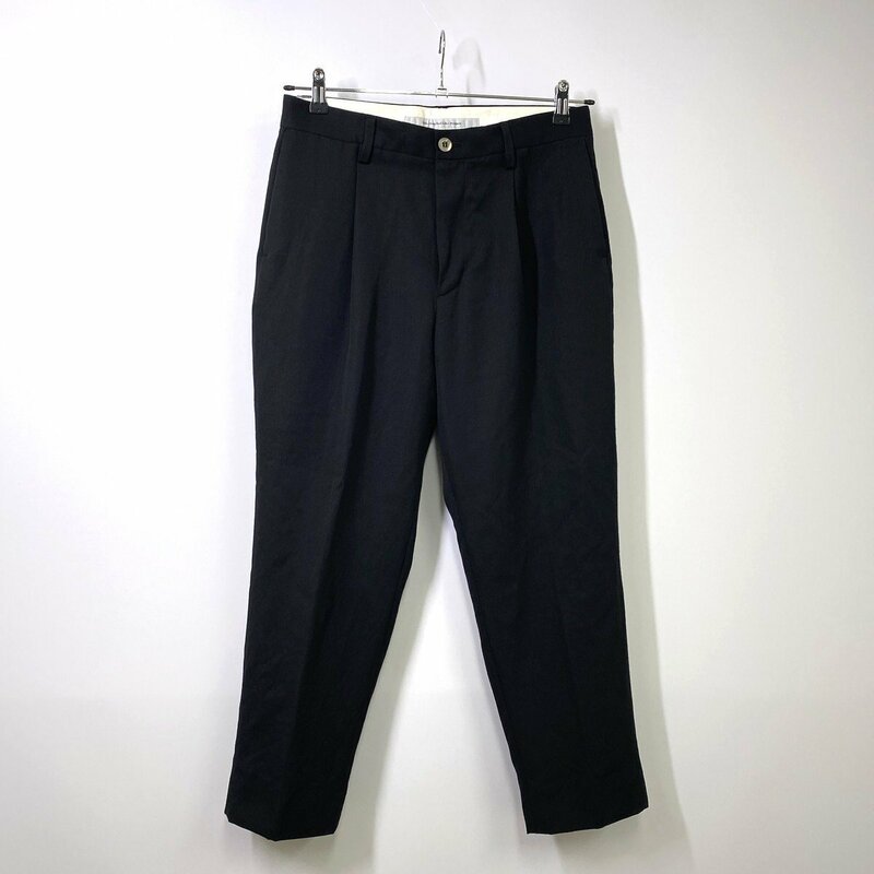 EEL イール SHONEN PANTS 少年パンツ M ブラック 黒 タックパンツ スラックス アンクルカット