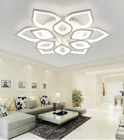 シャンデリア アクリル 照明器具 天井照明 蓮の花の形 Led 屋内ランプ ホーム 未使用 調光可能