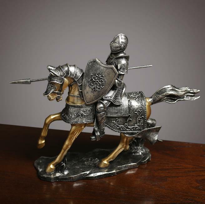新作 北欧 騎士 馬 置物 レトロ インテリア 馬 オブジェ 工芸品 ヨーロッパ 雑貨 置き物 アン コレクション タ