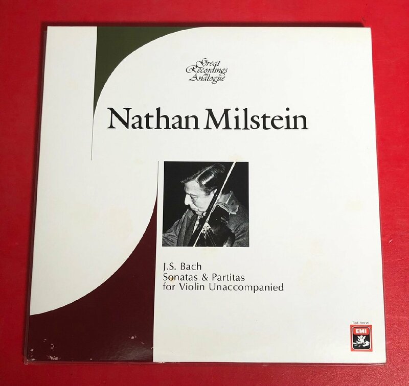 【レコードコレクター放出品】 LP　ナタン・ミルシテイン　バッハ　無伴奏ヴァイオリンのためのソナタとパルティータ　2枚組　国内盤