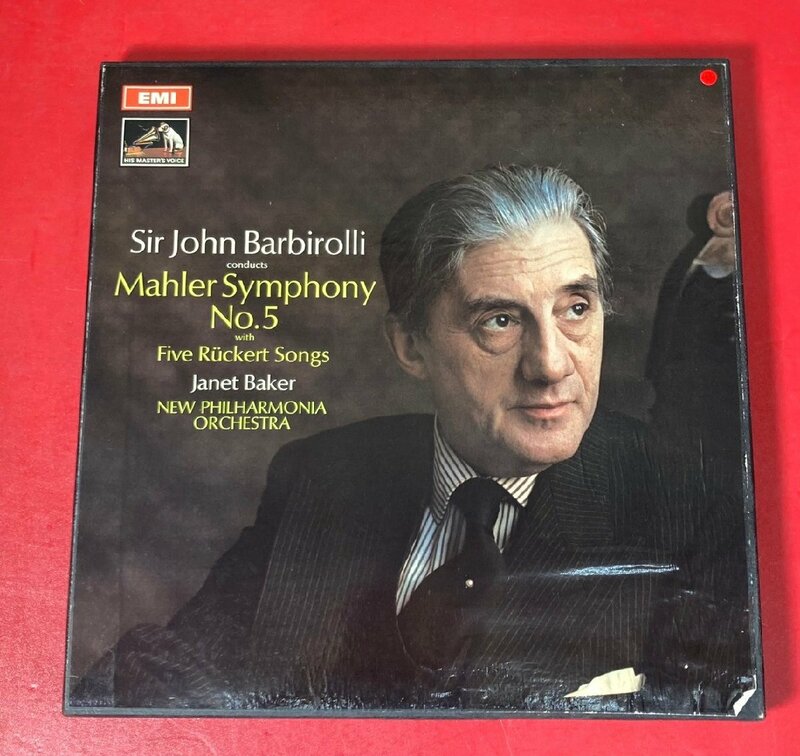 【レコードコレクター放出品】 LP　バルビローリ　マーラー　交響曲　第5番　2枚組　英EMI / ジャネット・ベイカー