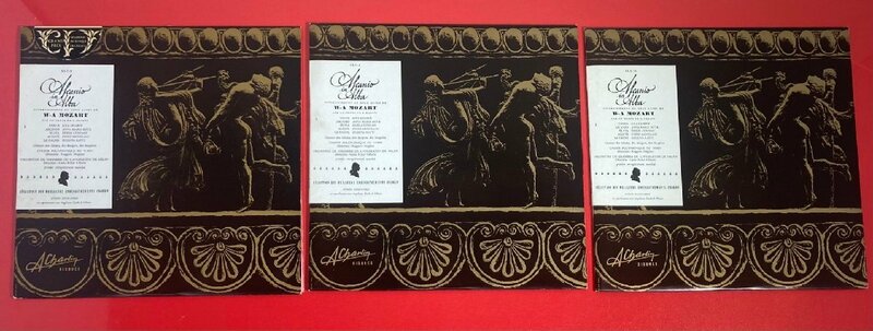 【レコードコレクター放出品】 LP　チラリオ　モーツァルト　アルバのアスカニオ　3枚組　仏輸入盤