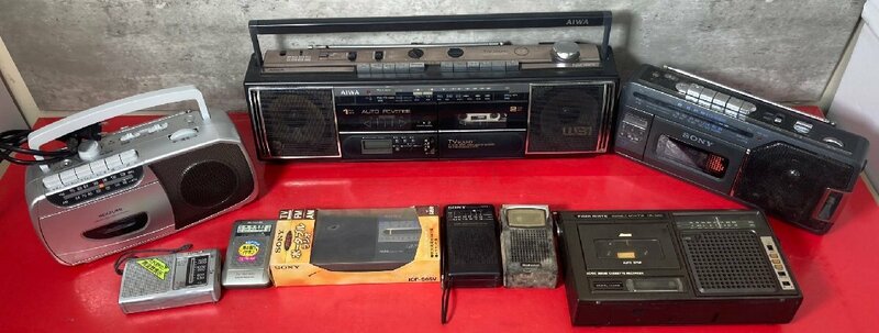 1円～　ラジオ　ラジカセ　等　大量　7kg以上　まとめ売り　現状品 / SONY / AIWA / KOIZUMI