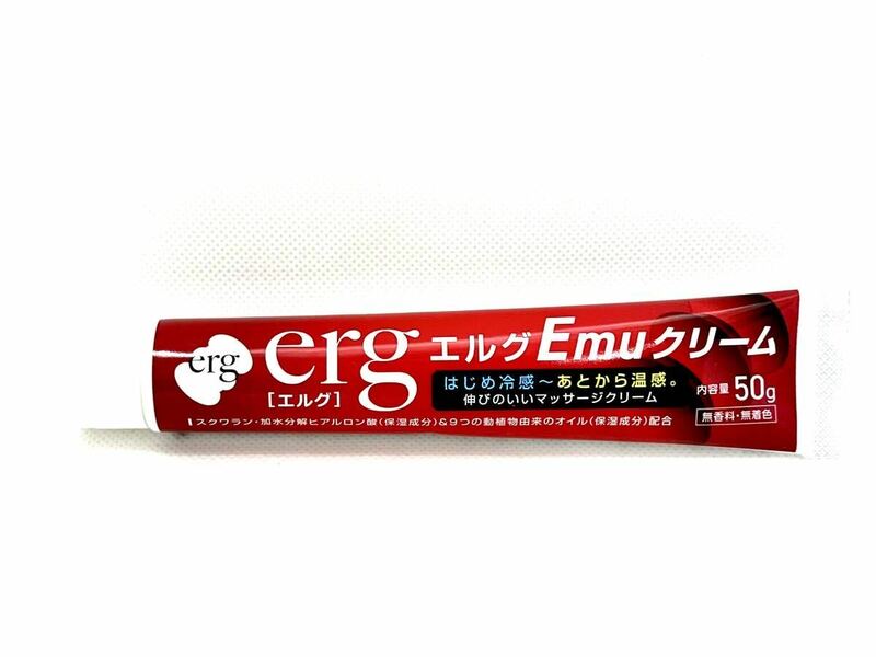 エルグ・Emuクリーム ５０ｇ（回復力バツグンのエミューオイルでスポーツマッサージ！）