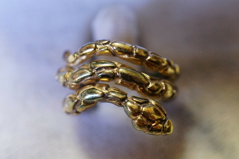 1114 海外製 蛇 シルバー リング 指輪 ヴィンテージ アクセサリー SILVER 925刻印 アンティーク シルバージュエリー 装飾品