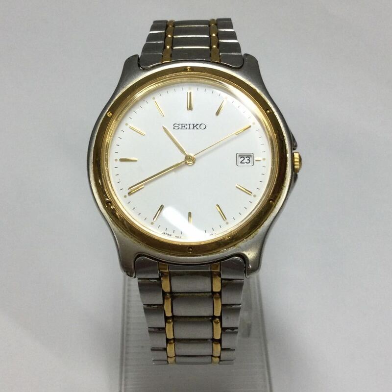 ※【SEIKO/セイコー 】7N32-0150 メンズ腕時計 クォーツ腕時計 811898 ステンレススチール シルバー×ゴールド 中古品 