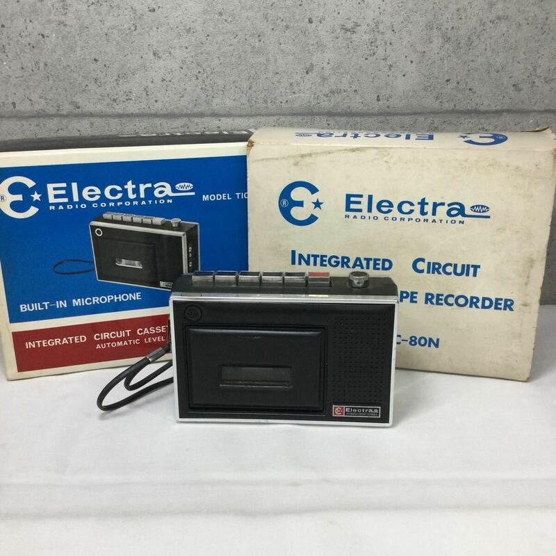 ◎【Electra RADIO CORPORATION】TIC-80N カセットテープ カセットレコーダー カセットプレイヤー レトロ昭和 コレクション 保管品 現状品