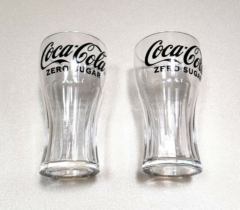 コカ・コーラ　ゼロシュガー　Coca Cola ZERO SUGAR　ペアグラス　新品