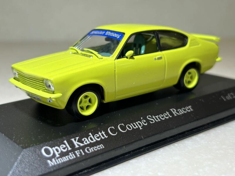 1/43 「オペル カデットC クーペストリートレーサー」Minardi Yellow 「いすゞ ジェミニ クーペ」 兄弟車 ミニチャンプス製