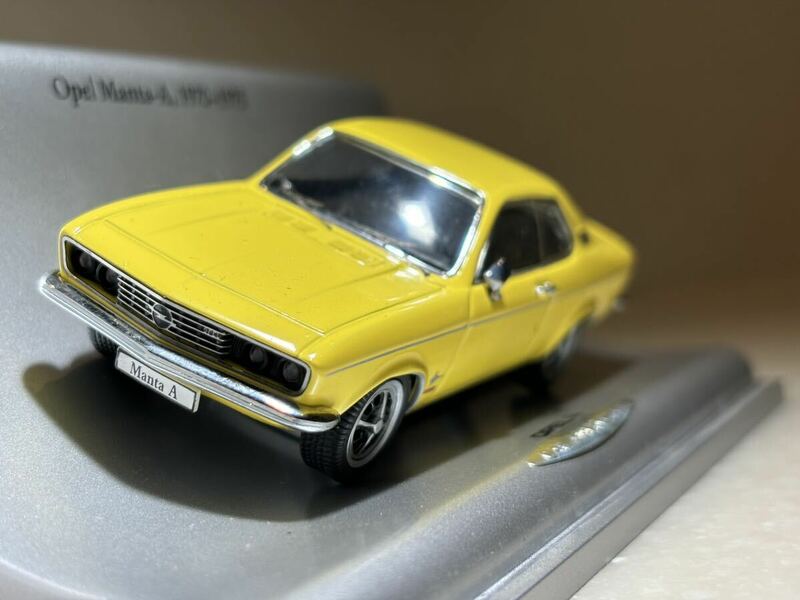 希少モデル 1/43 オペル純正ミニカー 「オペル マンタ-A」 1970-1975 イエロー