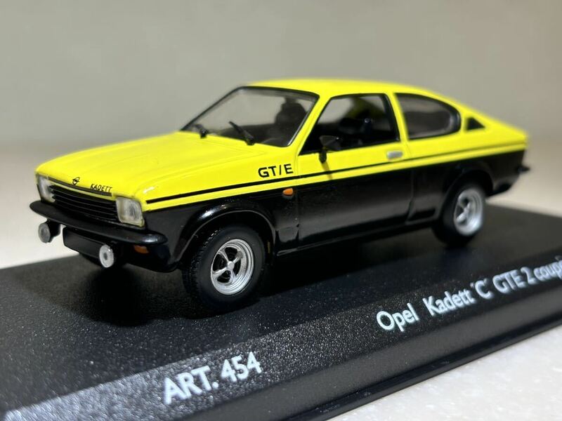 1/43 「オペル カデットC クーペ GTE 2」1977年 「いすゞ ジェミニ クーペ」 兄弟車 ディテイルカーズ製　ART.454
