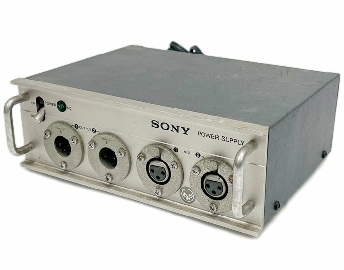 SONY ソニー AC-148F ACパワーサプライ マイク用 ファンタム電源 2チャンネル外部電源供給方式 XLRメス-フォンケーブル付 通電確認済