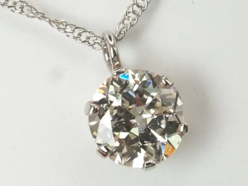 【3955P】Pt900プラチナ 天然ダイヤモンド 0.30ct/1.0g ネックレス