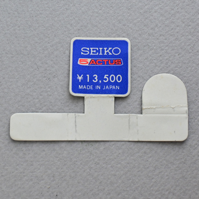 【価格タグのみ】 セイコー ファイブアクタス ¥13,500 SEIKO 5 ACTUS
