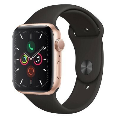 美品 Apple Watch アップルウォッチ SERIES5 GPS 44mm MWT42J/A A2093 ゴールド スポーツバンド アルミニウムケース #N※126/a.i