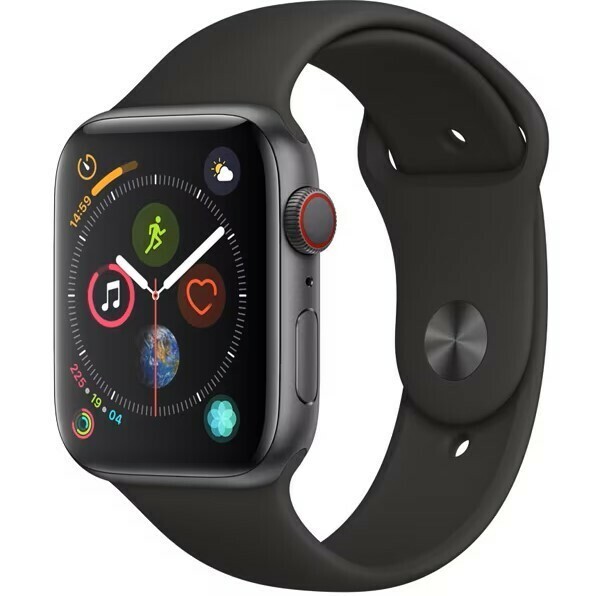 美品 Apple Watch アップルウォッチ SERIES4 GPS 44mm MTVU2J/A A2008 スペースグレイ スポーツバンド アルミニウムケース #N※127/a.c