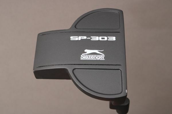 【美品】スラセンジャー パター Slazenger SP-303《33.75インチ》純正スチール ヘッドカバー ゴルフ ＃120※G159