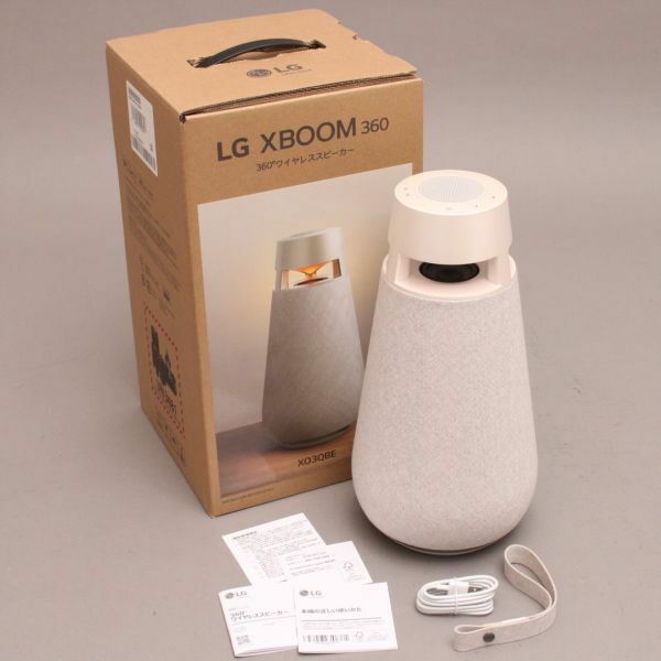未使用 展示品 LG XBOOM 360 XO3QBE 360°ワイヤレススピーカー ワイヤレス Bluetooth スピーカー USB 充電式 おしゃれ #100〇004/a.d/a.b