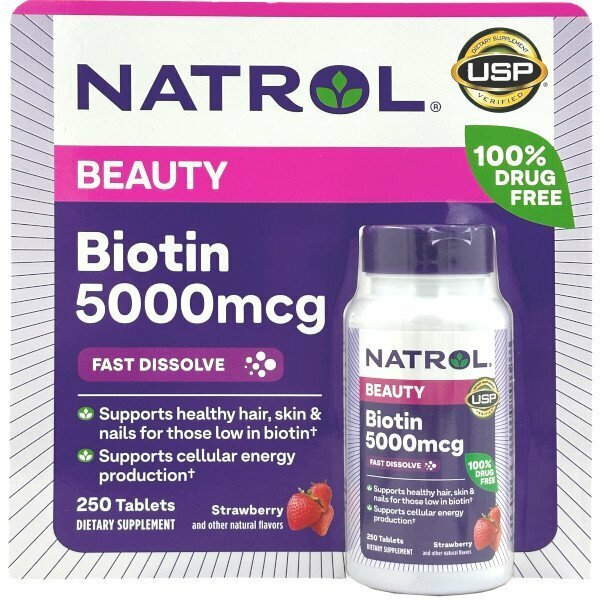 アメリカ Natrol 社製　Biotin　ビオチン バイオチン Biotin 5000mcg 250錠