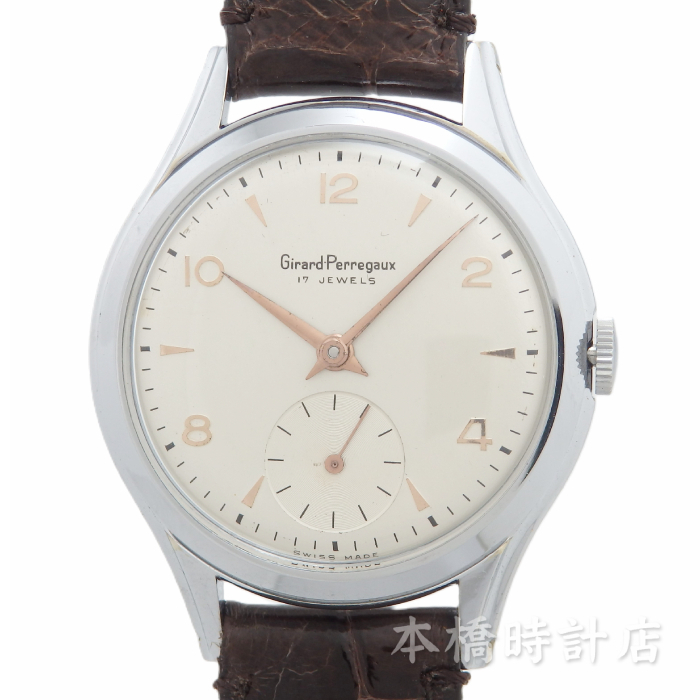 【中古】ジラール・ペルゴ　GIRARD-PERREGAUX　GP　手巻き　スモセコ　Cal.03BE　OH済み