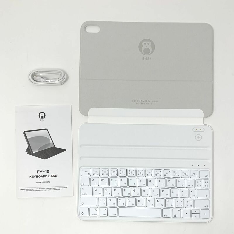 【一円スタート】iPad 第10世代ケース キーボード付き 磁気吸引充電可能 大型キーキャップデザイン 1円 SEI01_1727
