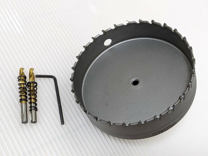 【一円スタート】Vearter 127mm 超硬 ホールソービットT.C.T素材カーバイドコバルトスチールカッター「1円」IKE01_1478