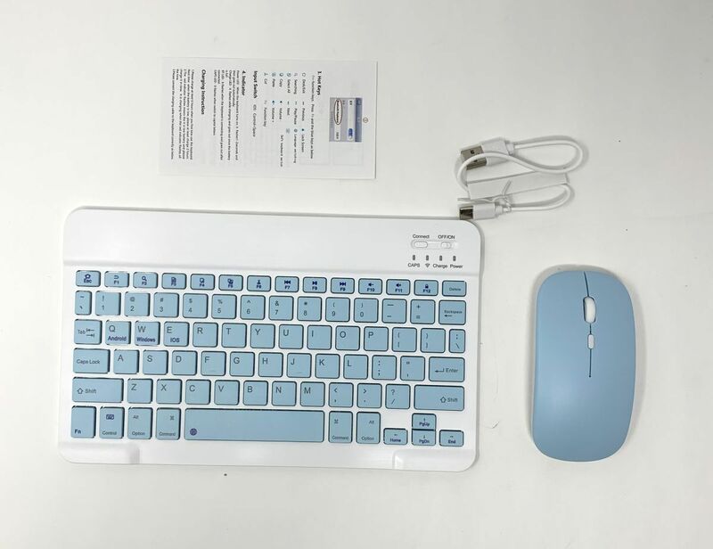 【一円スタート】ipad キーボード マウス bluetooth タブレット用キーボード マウス付き 充電式 薄型 軽量 小型 US配列 1円 SEI01_1615