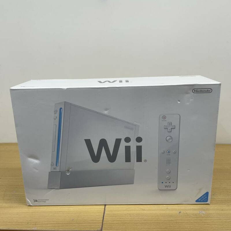 46102-120　新品未使用品 Wii 本体 (シロ) 任天堂 ニンテンドー Nintendo 初期型 発売当時物　箱はダメージ　送料120size