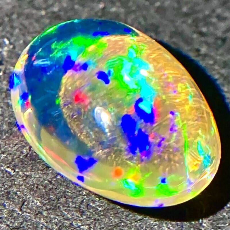 遊色効果抜群!!●天然オパール1.757ct●j 約9.9×7.5mm ルース 裸石 宝石 ジュエリー jewelry opal