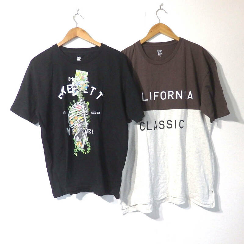【送料無料】グラニフTシャツ２枚セット/L－XLサイズ　ゆったりめ　Design Tshirts Store graniph