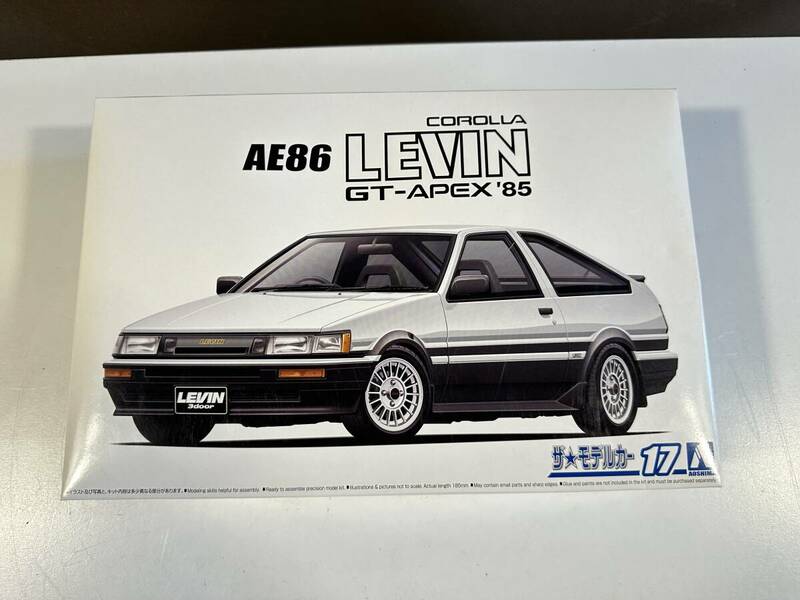  アオシマ TOYOTA トヨタ AE86 カローラレビンGT-APEX '85 1/24　未組立