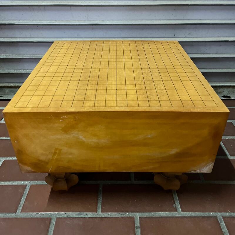 囲碁盤 碁盤 大きい 囲碁道具 木製 脚付 天然木 杉箱付き