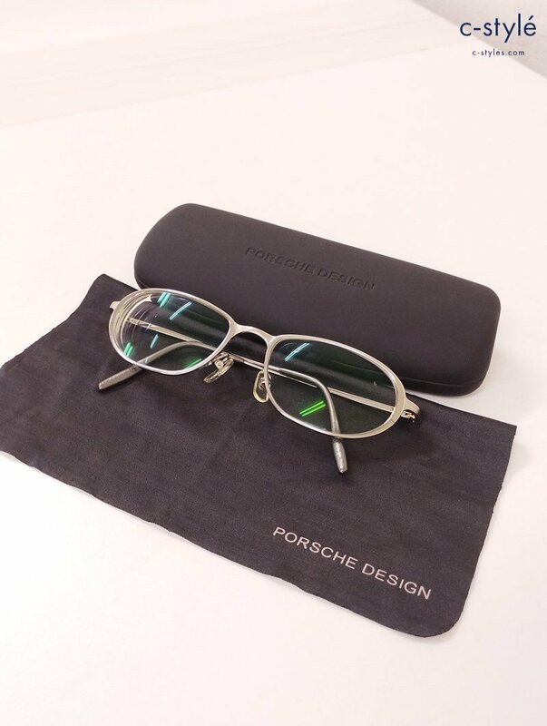 F391a [人気] PORSCHE DESIGN ポルシェデザイン メガネ シルバー 度あり | ファッション小物 G