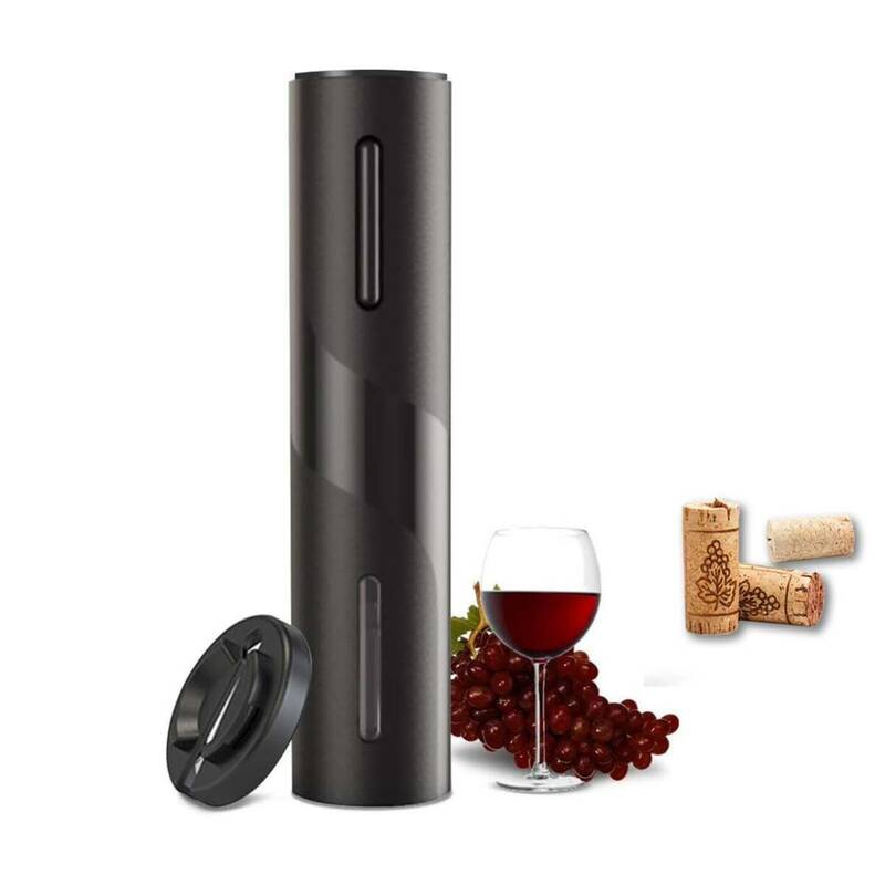 Lazysong ワインオープナー 電動ワインオープナー 栓抜き 自動栓抜き 乾電池（単3）コルク抜き 簡単 ホイルカッター付きクラシックライプ
