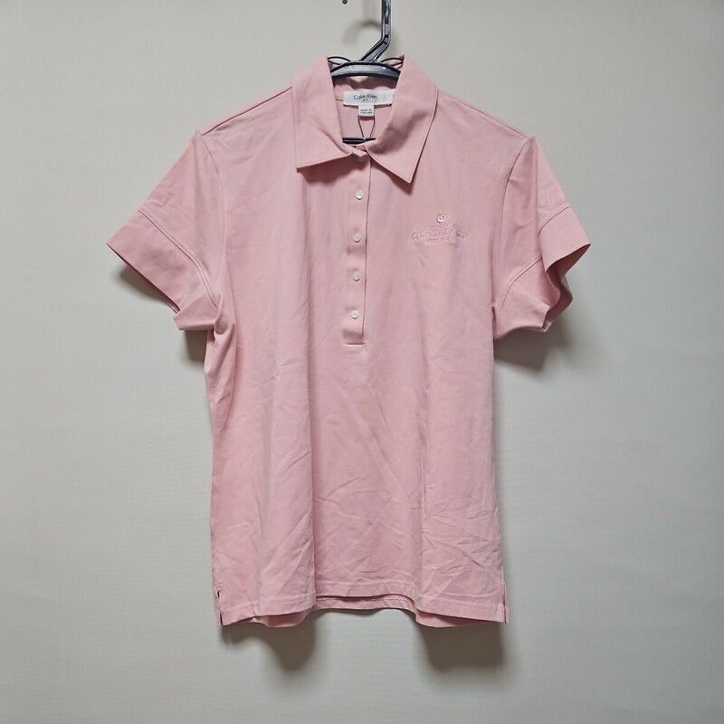 CALVIN KLEIN GOLF 　カルバン・クライン　半袖ポロシャツ　ピンク　L 　
