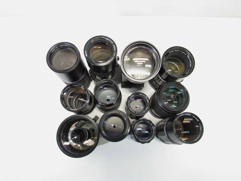 T-1612[同梱不可] 単焦点 レンズ 12点まとめセット Pentax Nikon ペンタックス ニコン 他 フィルムカメラ MF マニュアル ジャンク